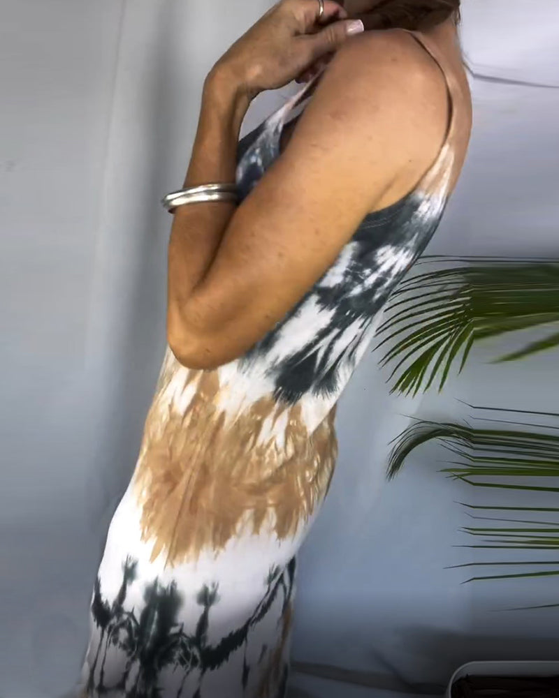 MaxiChic | Sleeveless U-neck maxi dress